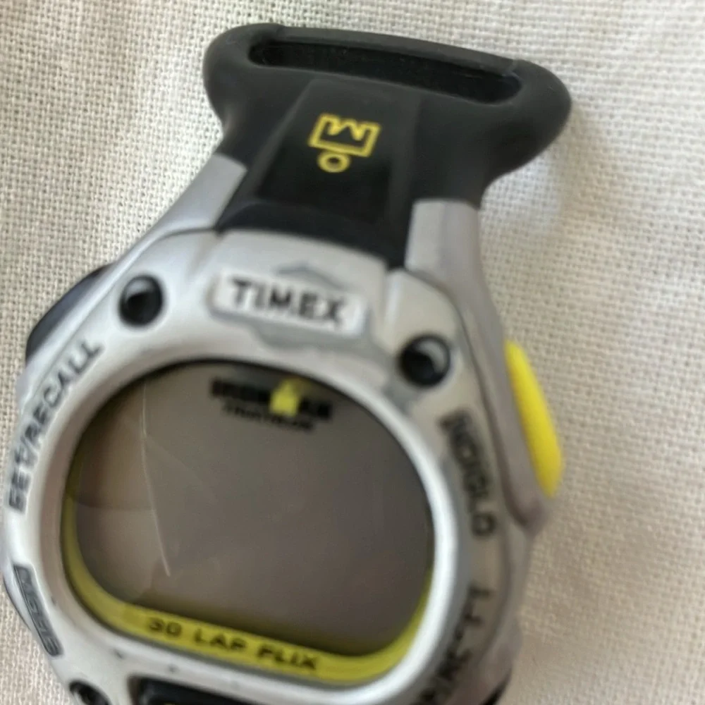 Vintage TIMEX DIGITAL IRONMAN TRIATHLON WATCH CLASSIC WR 100m AND IRONMAN BAND